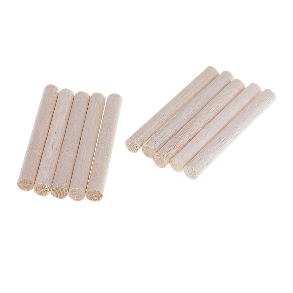 30Pieces Balsa Wood Round Sticks 11mm Diameter for Woodworking Supply Crafts