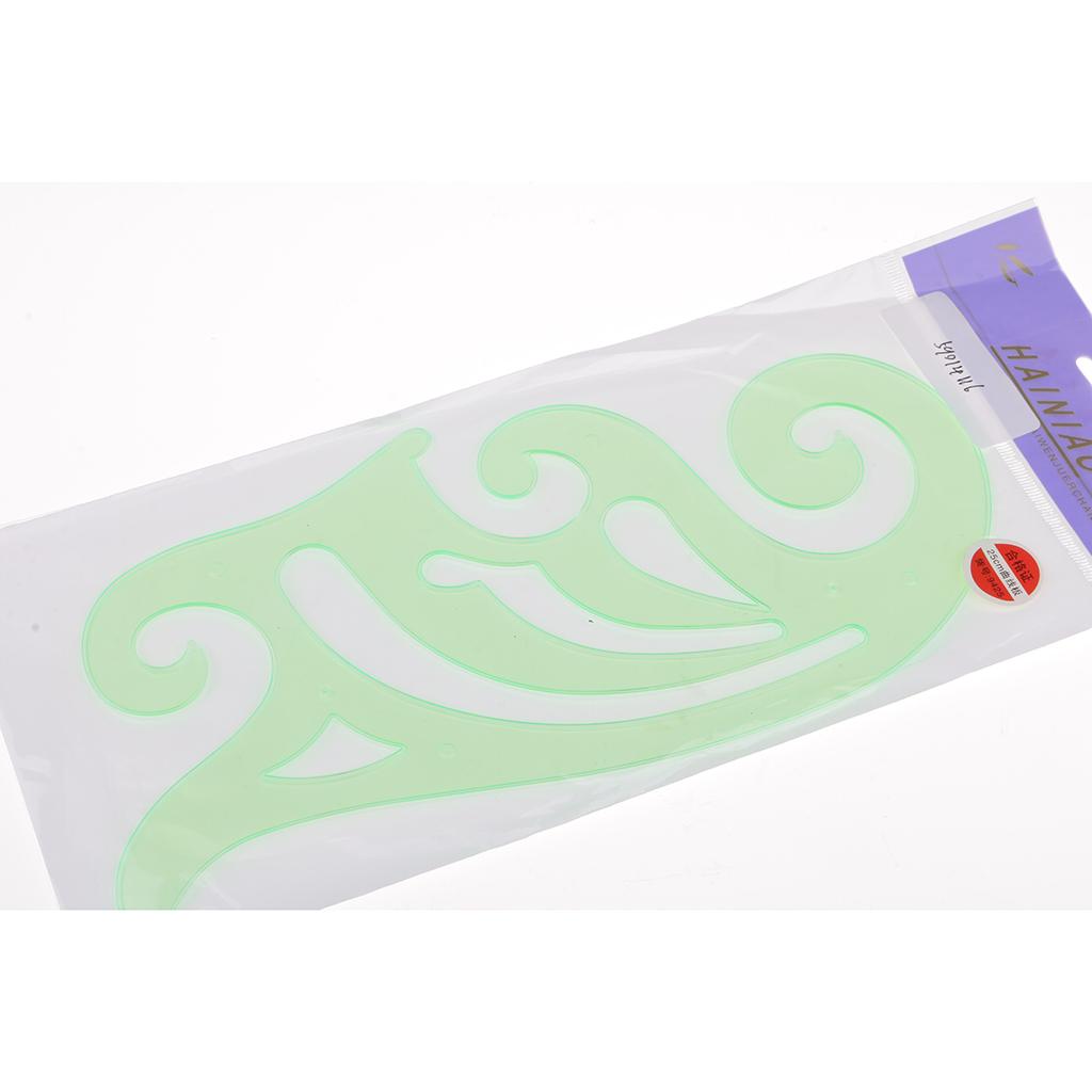 3x1Pc French Curve Template Ruler Drawing Drafting for Tailor Dressmaking 24x 11cm