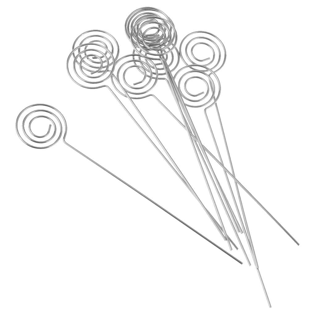 3xcarbon steel wire assorted shape photo clip holders round shape 120x22mm