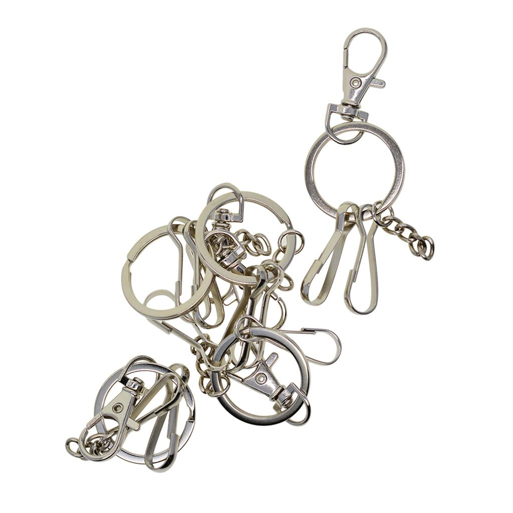 4x5 Sets Lobster Clasp Keychain Snap Lanyard Clips Keyring Key Ring Carabiner 