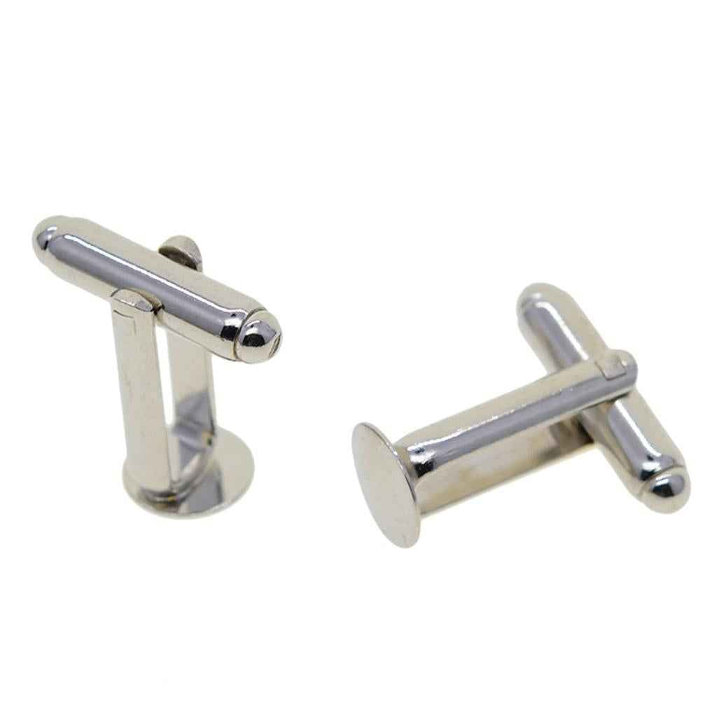 20 pieces Antiqued Silver 8mm Round Blank Settings Cuff Links Settings Bases