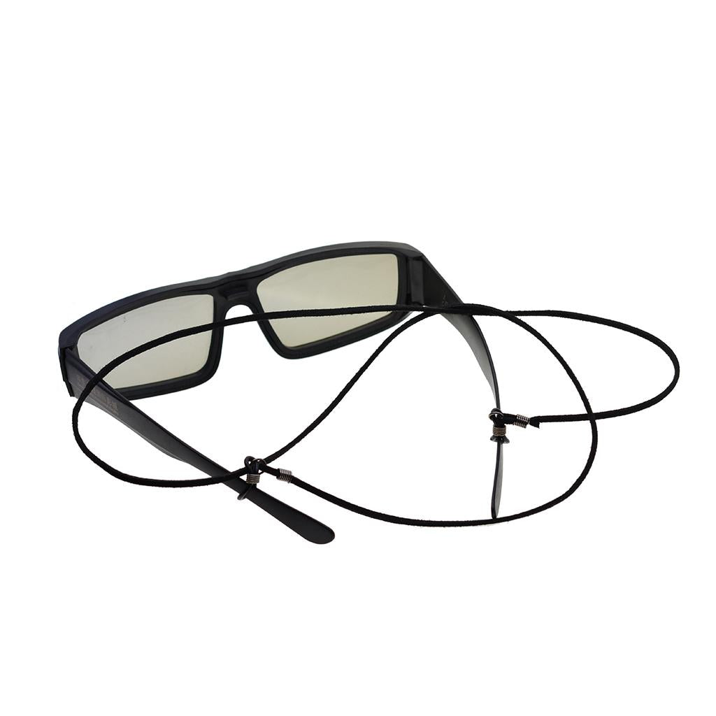 3x6 Pieces Leather Suede Securely Neck Cord Eyeglass Holder Retainer