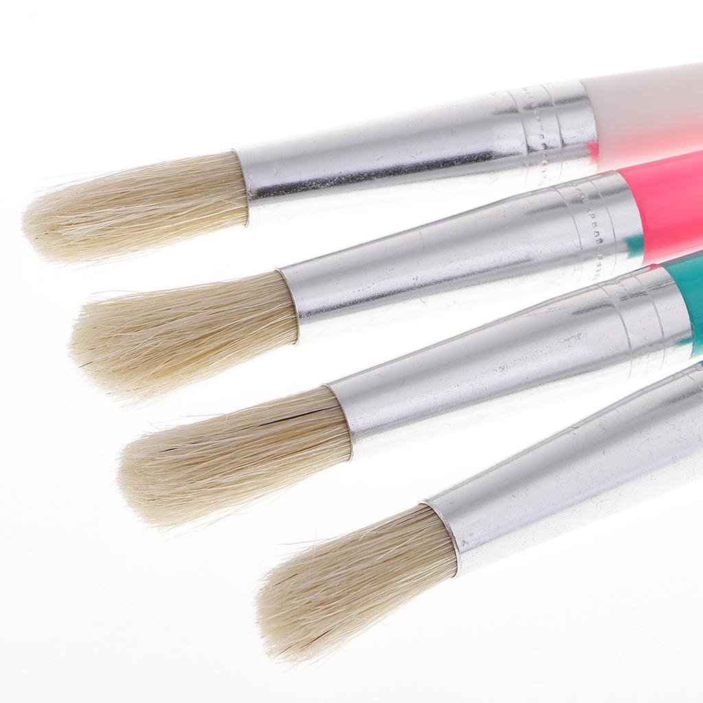 4x4 Pieces Kid Artist Paint Brushes Set Watercolor Acrylic Oil Painting Pens