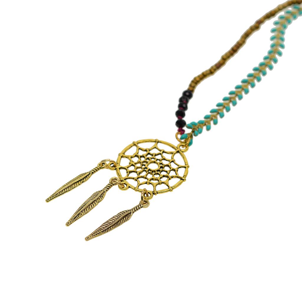 4x20 Pieces Dream Catcher Pendants Charms for Jewelry Making DIY Necklace Gold
