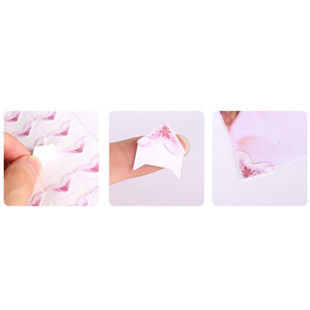 2x6 Sheets Mounting Photo  Sticker Paper Corner Sticker for Scrapbooking Album