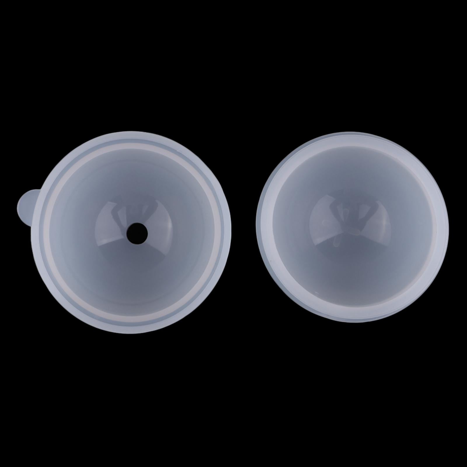 4 Piece Silicone DIY Sphere Ball Mold Mould for Resin Casting 70/80/90/100mm