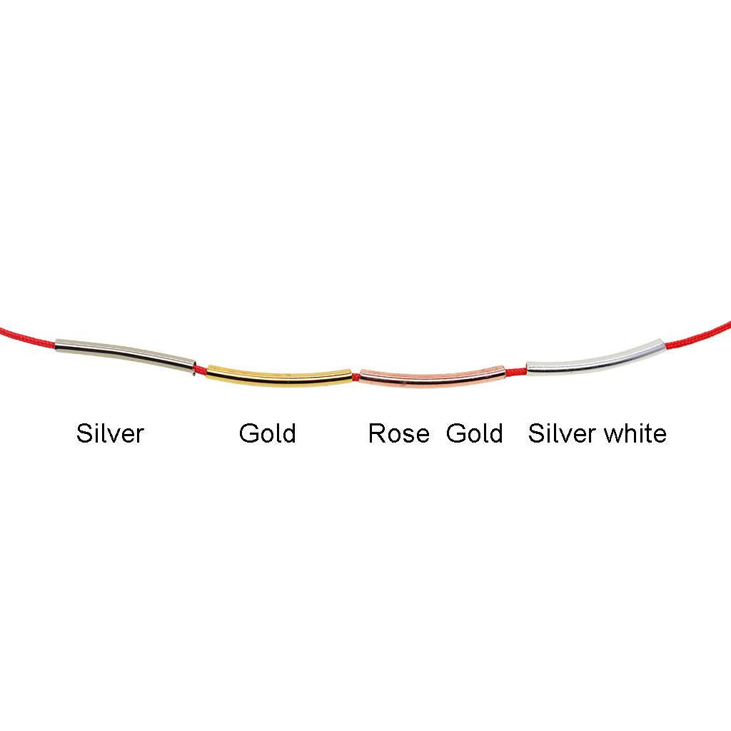 2x50pcs Beading Tube Beads Smooth Tube Finding Jewelry Making DIY Rose Gold