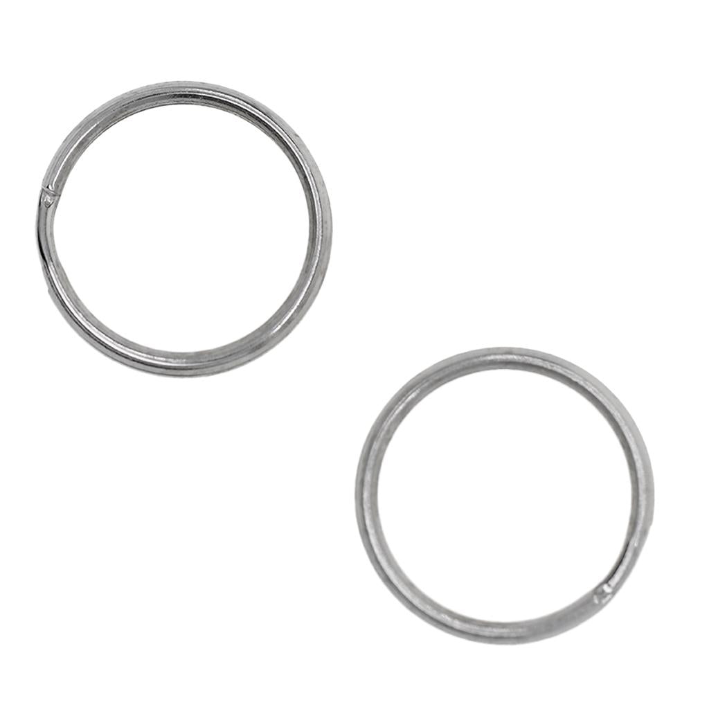 2x50 Pieces Iron Round Split Key Rings Keyrings Loop Jewelry Findings 20mm