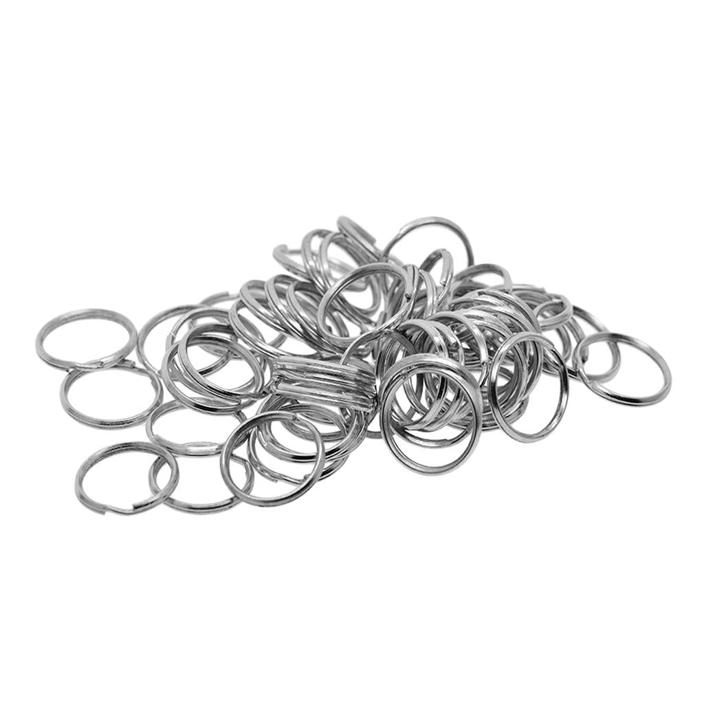 4x50 Pieces Iron Round Split Key Rings Keyrings Loop Jewelry Findings 20mm