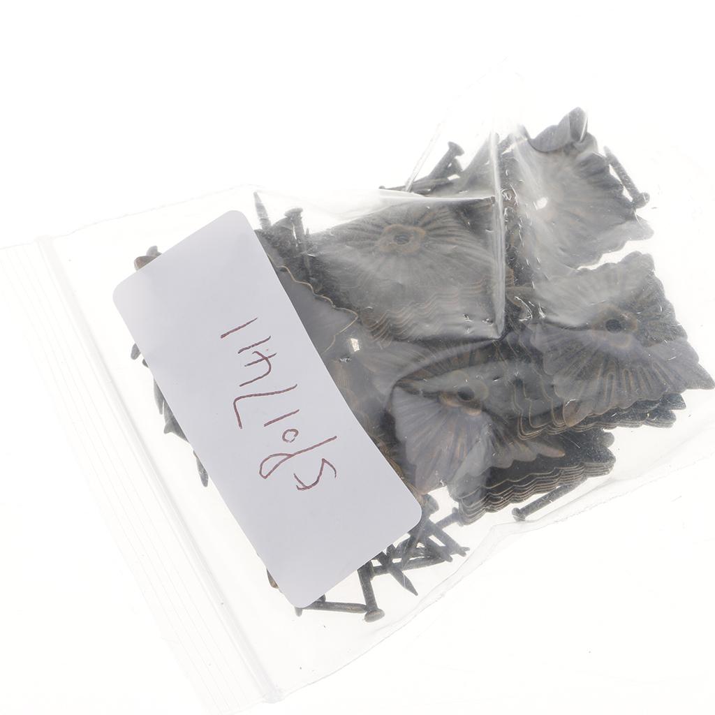 3x50 Pieces Square Tacks Nails Stud Pins Sofa Furniture Wall Upholstery Decor
