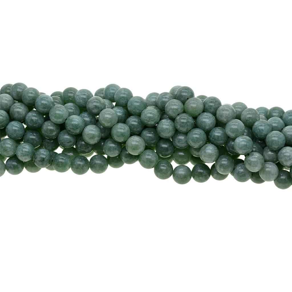 Malay Jade Green Jewelry Making Loose Round Beads 15 inch 6mm