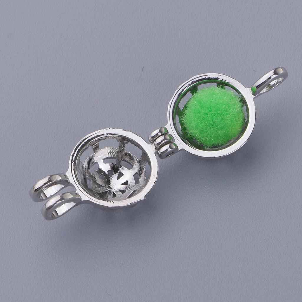DIY Bead Cage Locket Pendant Charms Essential Oil Diffuser Necklace web