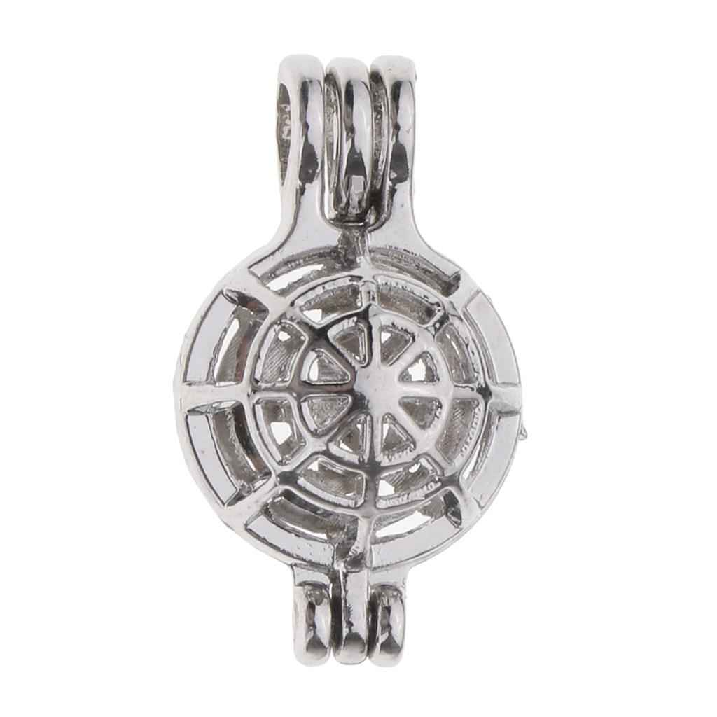 DIY Bead Cage Locket Pendant Charms Essential Oil Diffuser Necklace web