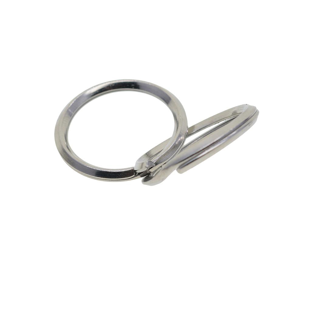 3x10 Pieces Stainless Steel Double Split Ring Key Rings Keychain DIY Findings