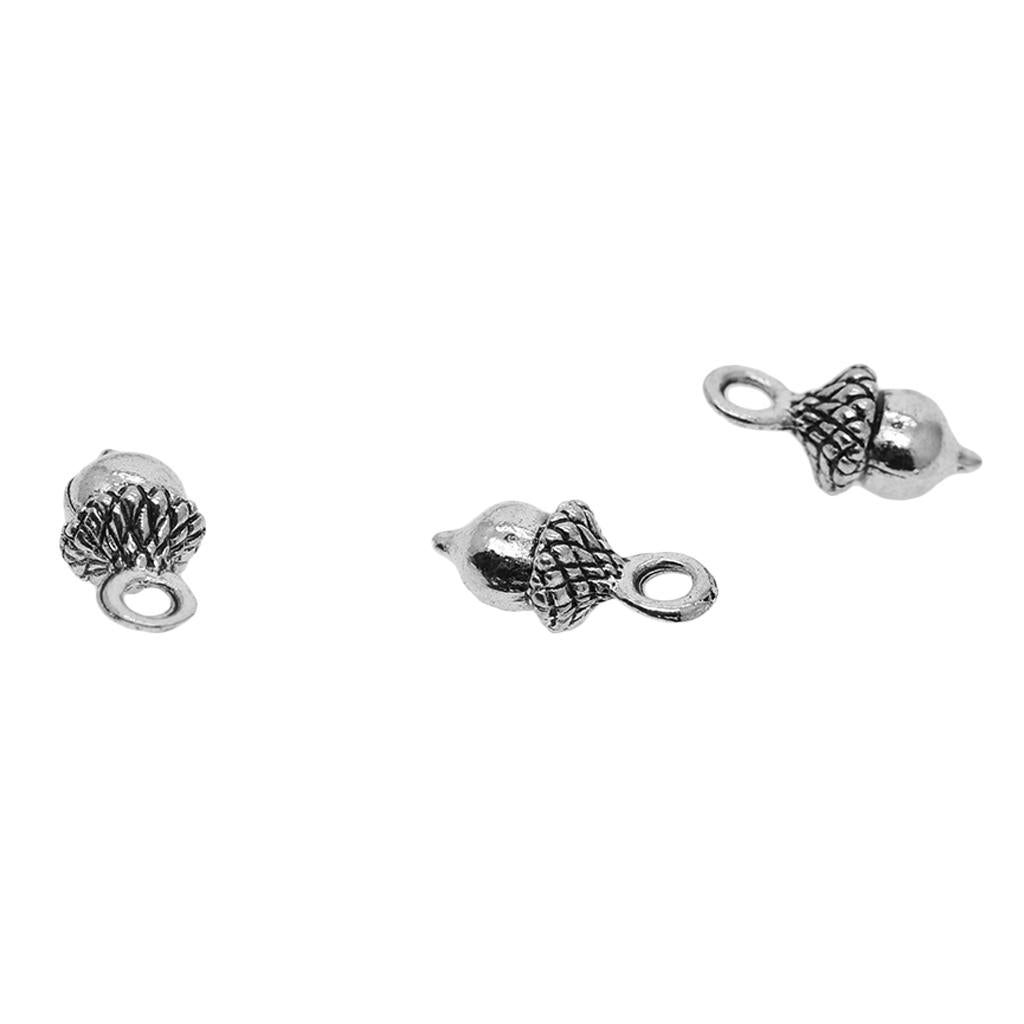 3x50 Piece DIY Antique Acorn Charms Pendants Dangle Beads Jewelry DIY Findings