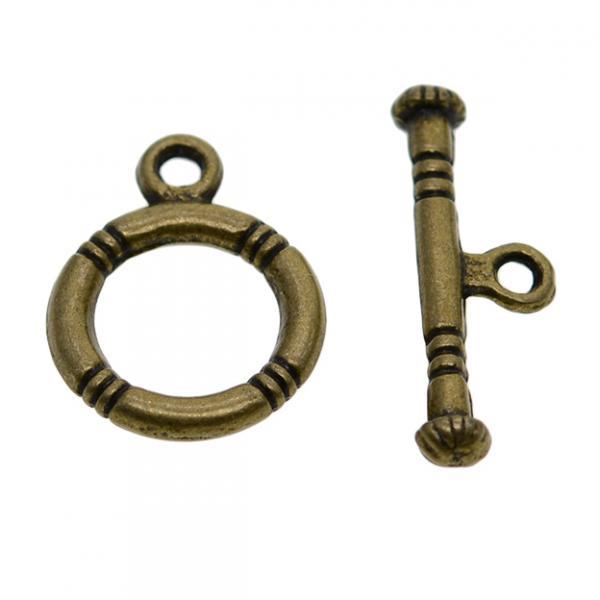 3x50 Sets Tibetan Silver OT Toggle Clasp Jewelry making clasp DIY Findings