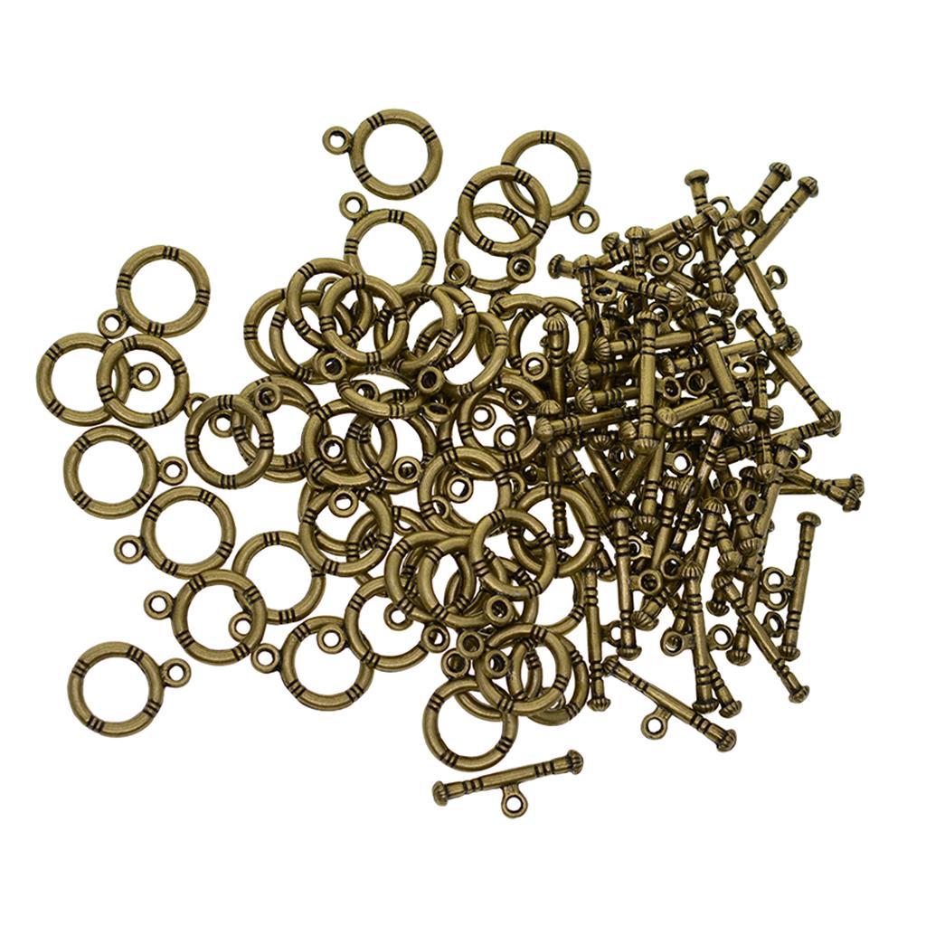 4x50 Sets Tibetan Silver OT Toggle Clasp Jewelry making clasp DIY Findings