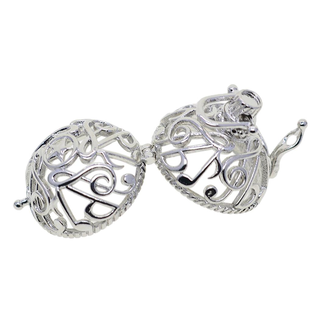 9 Styles Copper Beads Cage Charms Locket Pendant Settings for DIY Necklace