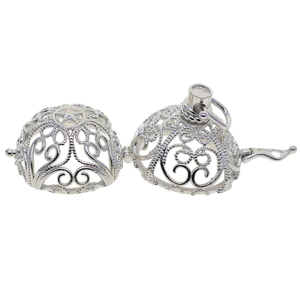 Beads Cage Charms Locket Pendant Settings for DIY Necklace Vintage