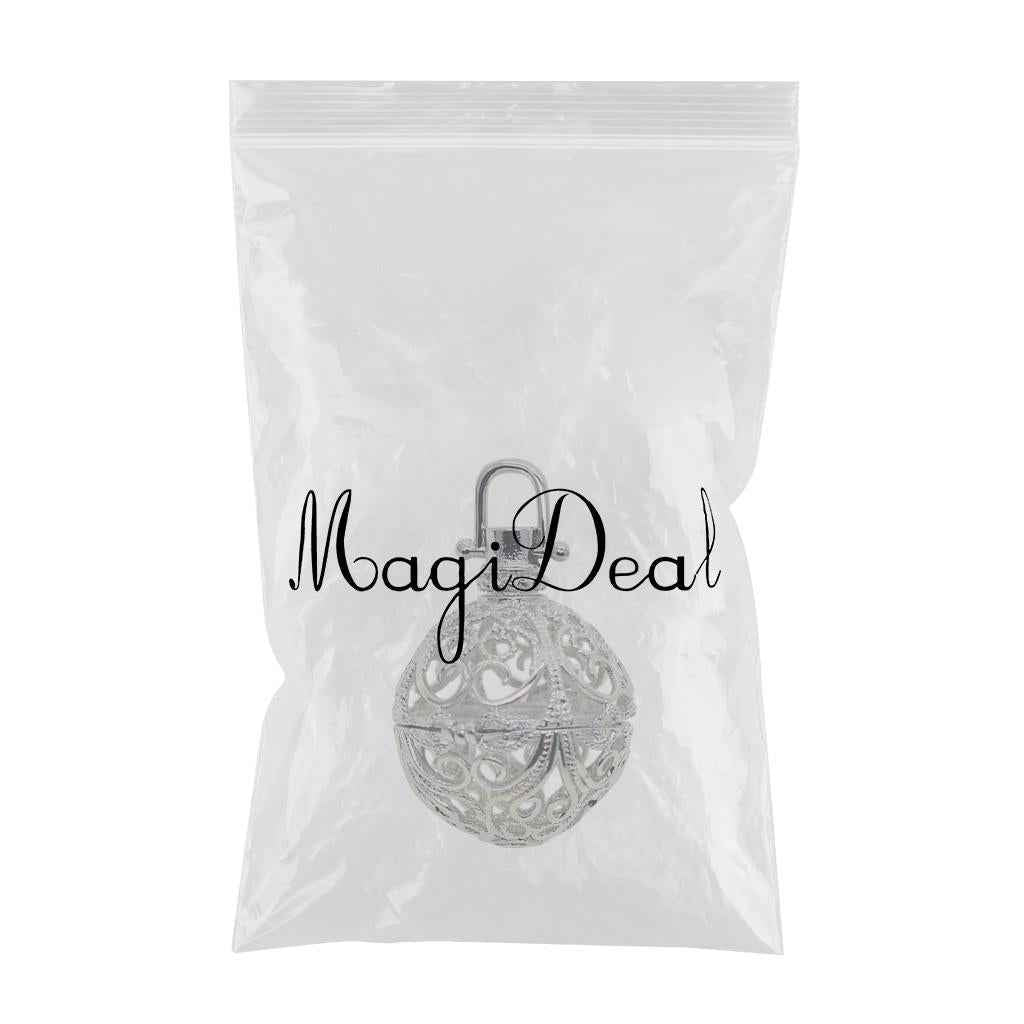 Beads Cage Charms Locket Pendant Settings for DIY Necklace Vintage