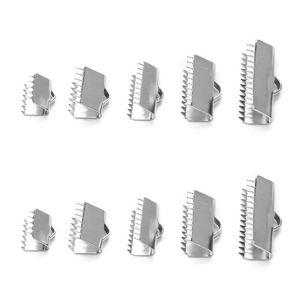 2x20 Piece Clasps Clamps Fasteners End for Jewelry Making 6mm