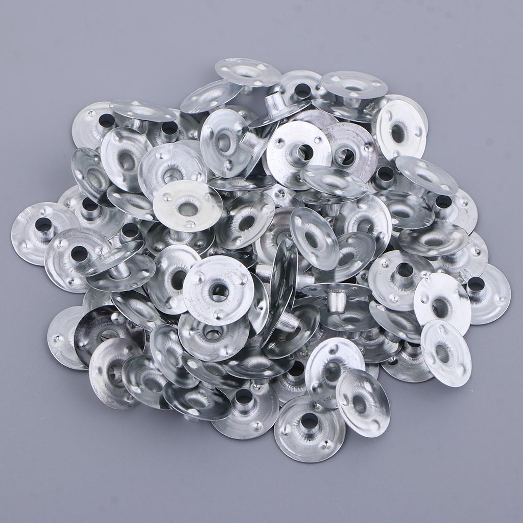 3x100 Pieces Metal Candle Wick Sustainers Tabs Base for Candle Making 12.5×2.5mm