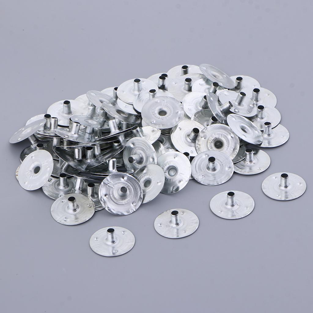 3x100 Pieces Metal Candle Wick Sustainers Tabs Base for Candle Making 20x3mm