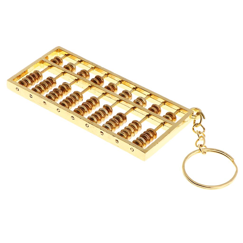4x9 Grids Abacus Keyring Car Keychain Key Chain Ring Charms DIY Jewelry Making