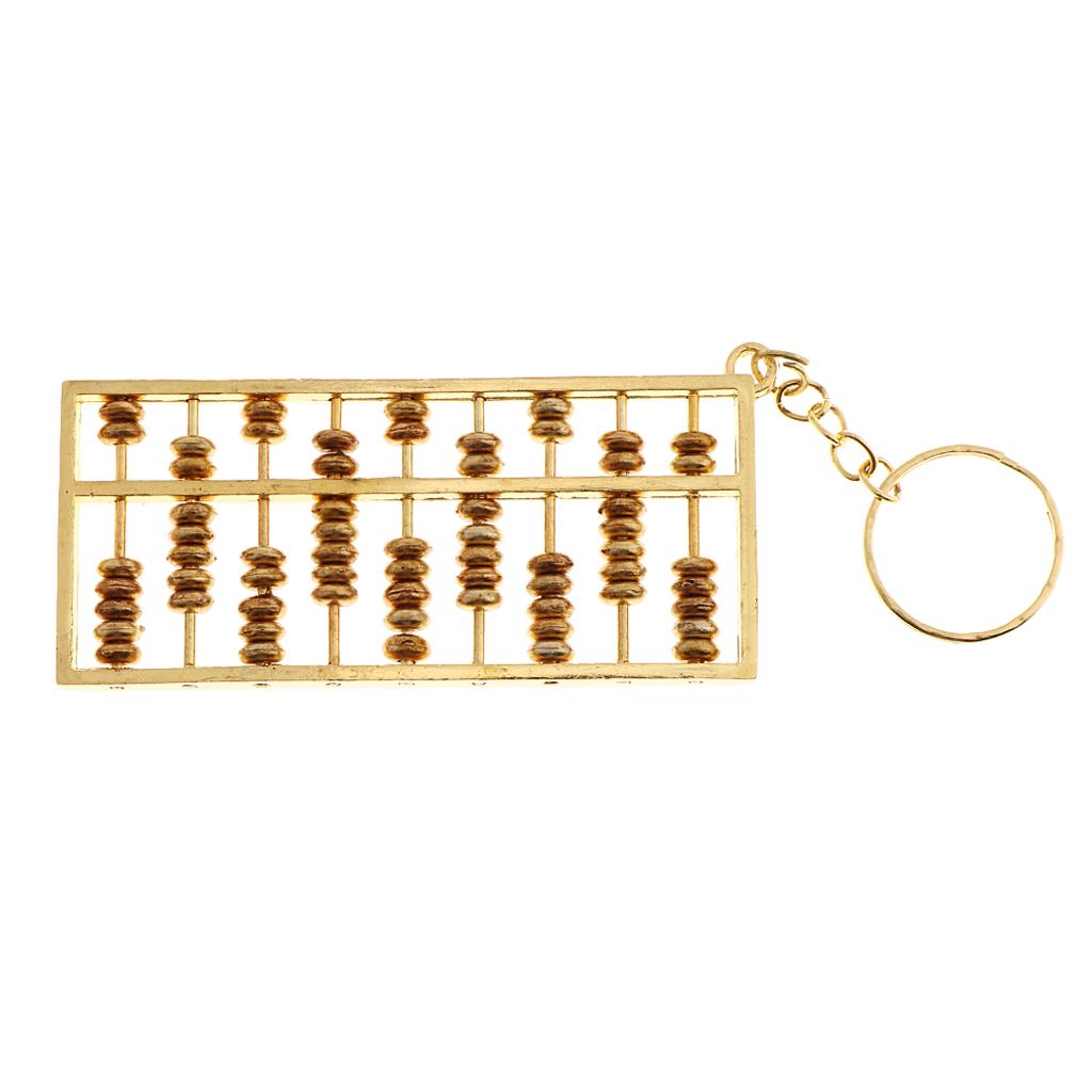 4x9 Grids Abacus Keyring Car Keychain Key Chain Ring Charms DIY Jewelry Making