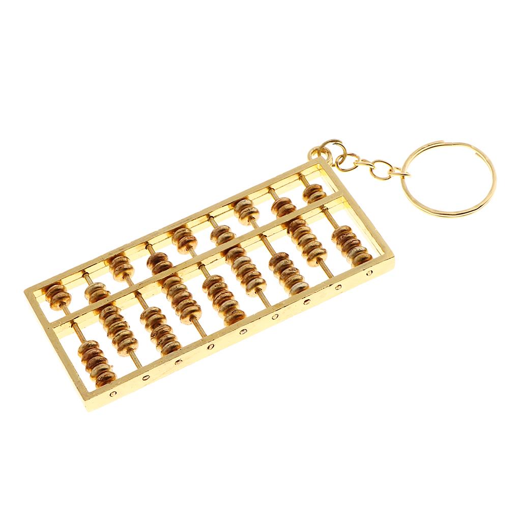 4x9 Grids Abacus Keyring Car Keychain Key Chain Ring Charms DIY Jewelry Making