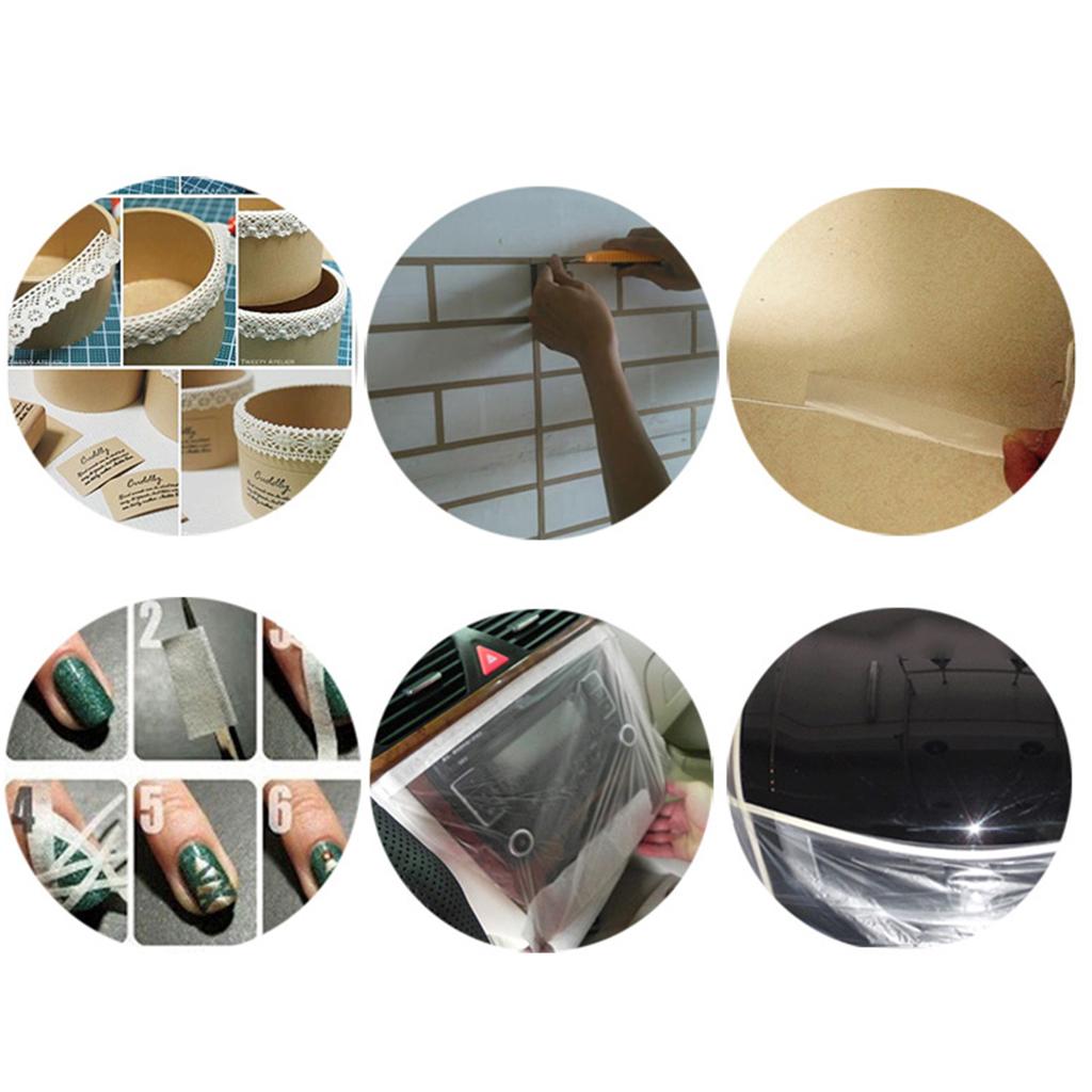 2xWritable Masking Tape Roll White for Home Office Labels DIY Decoration 24mm