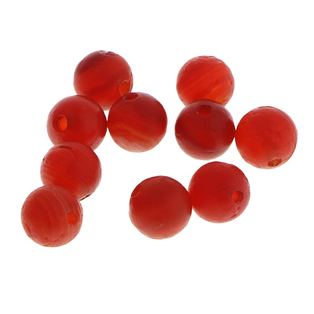 5xAgate Beads for Jewelry Making 8mm DIY Round Natural Gemstone Loose Beads