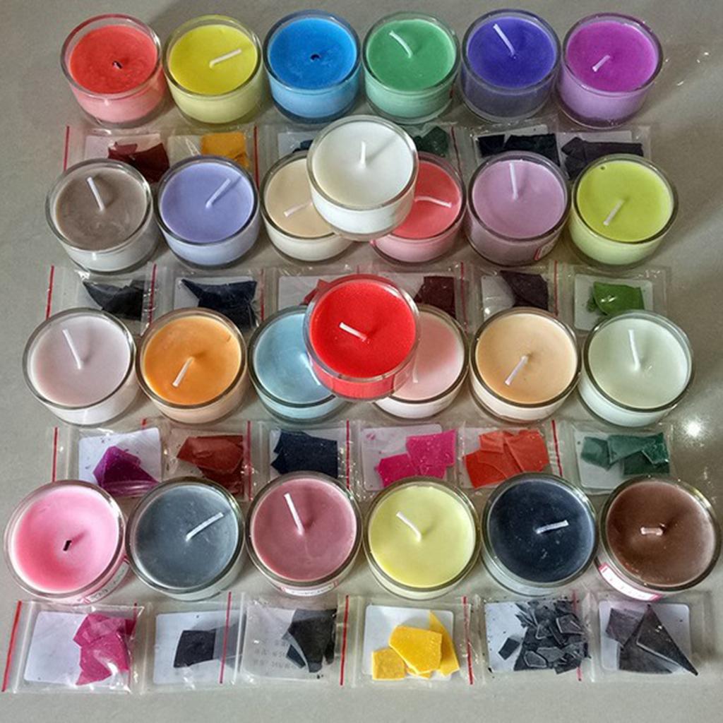 2x5g Natural Candle Wax Soy Dye for Candles Making Supplies DIY  black