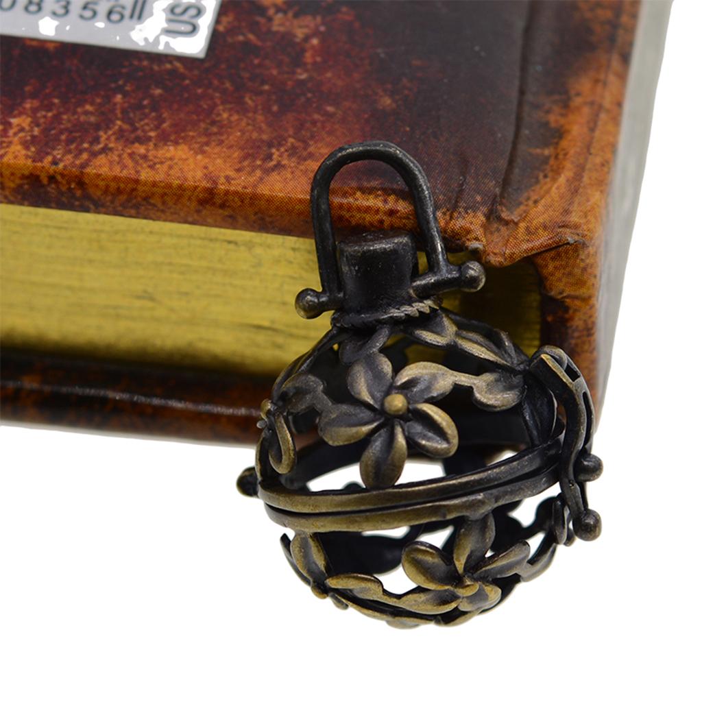4xAntique Beads Cage Charms Locket Pendant for DIY Necklace Jewelry Findings