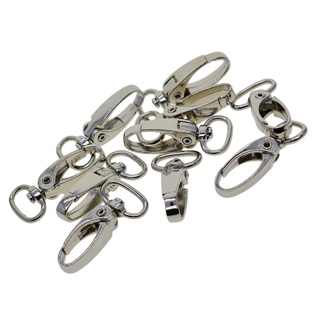 4x10 Lanyard Hook Swivel Snap Lobster Clasp Clips Keychain Jewelry Findings