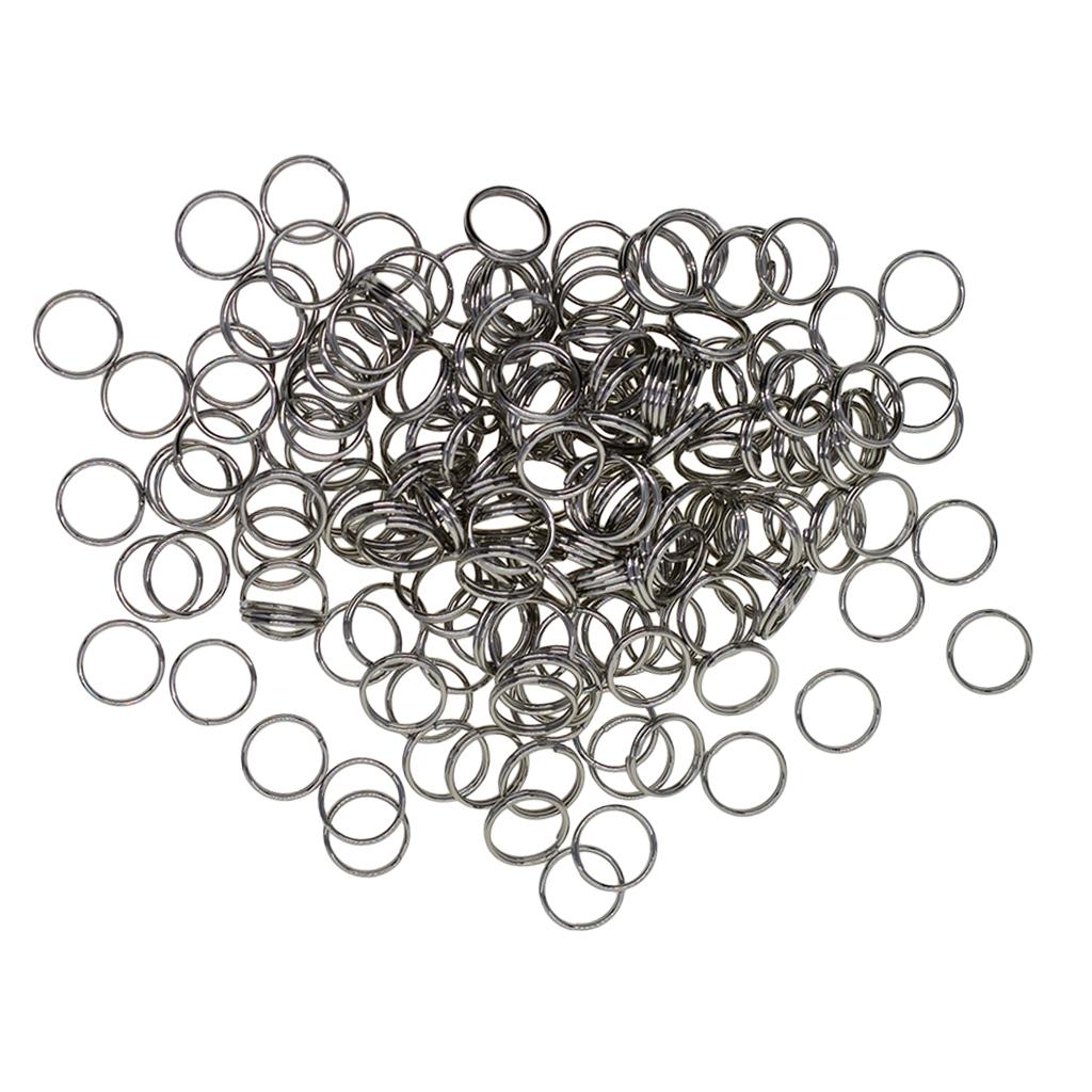 4x500pcs Stainless Steel Split Key Rings Keyrings Loop Jewelry Findings  7mm