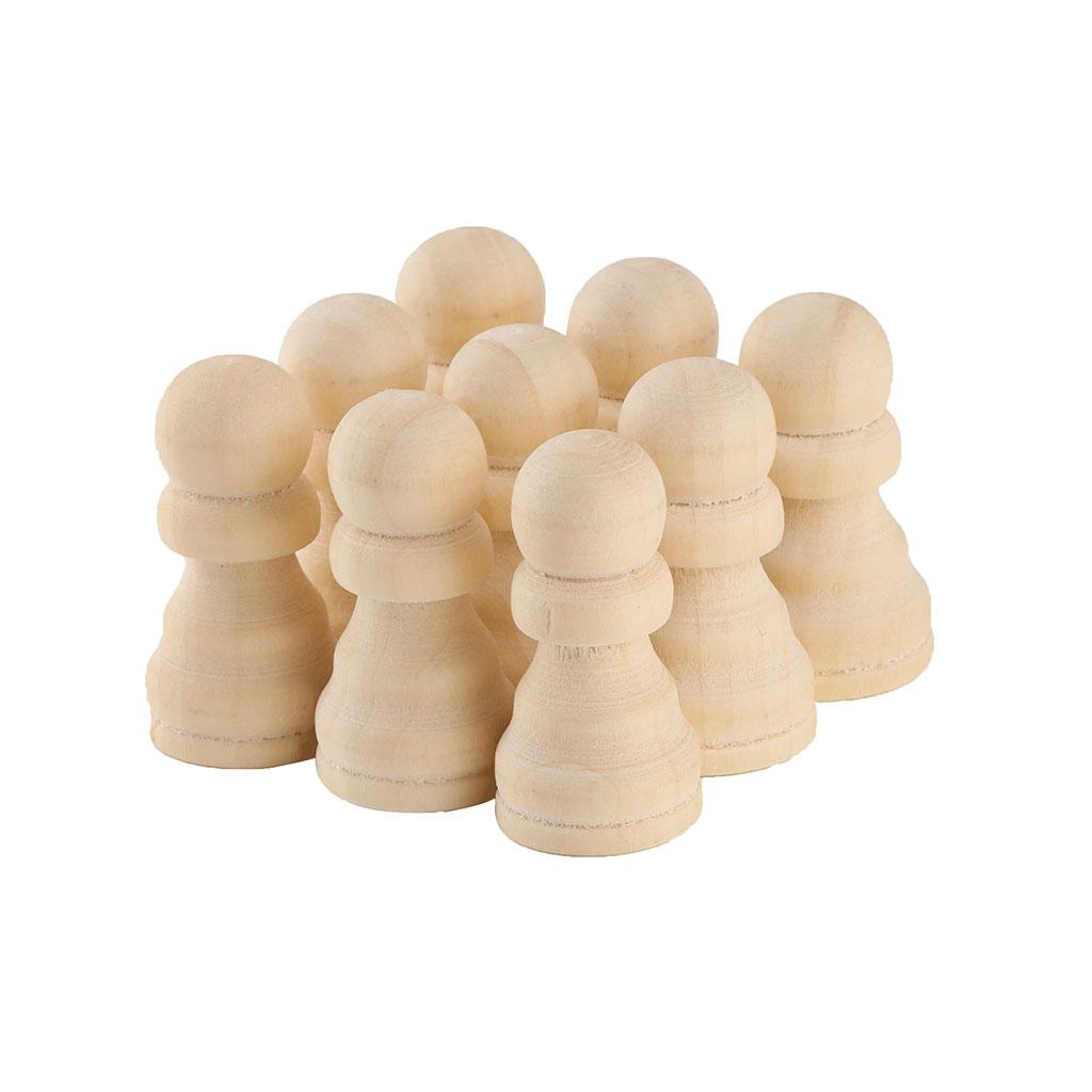 4x20/50 Wooden Chess Set Chess Pieces Table Board Game Kids Educational Toys A