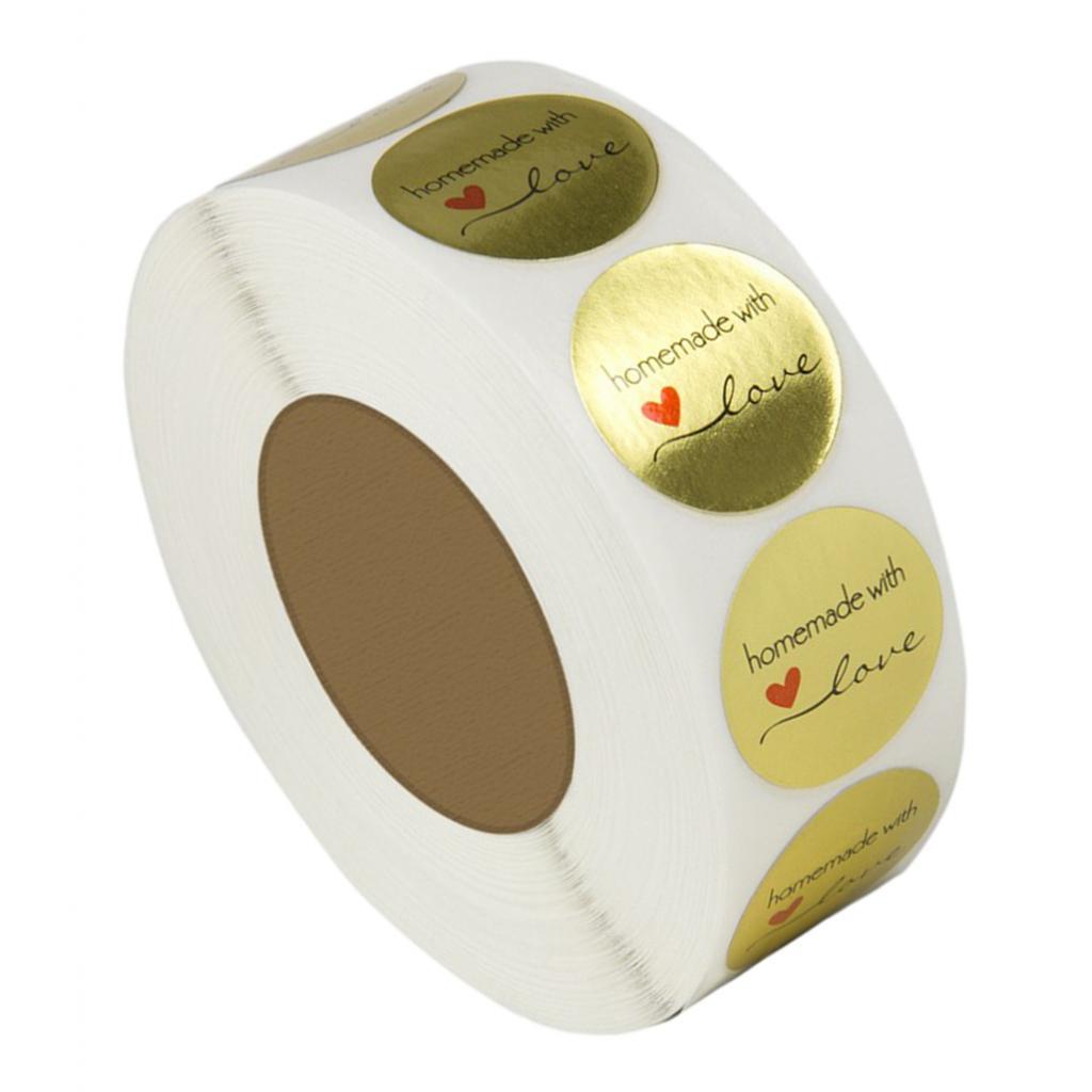 2x500Labels Paper Stickers Food Wrapping Seal Labels Wedding Shower Packaging
