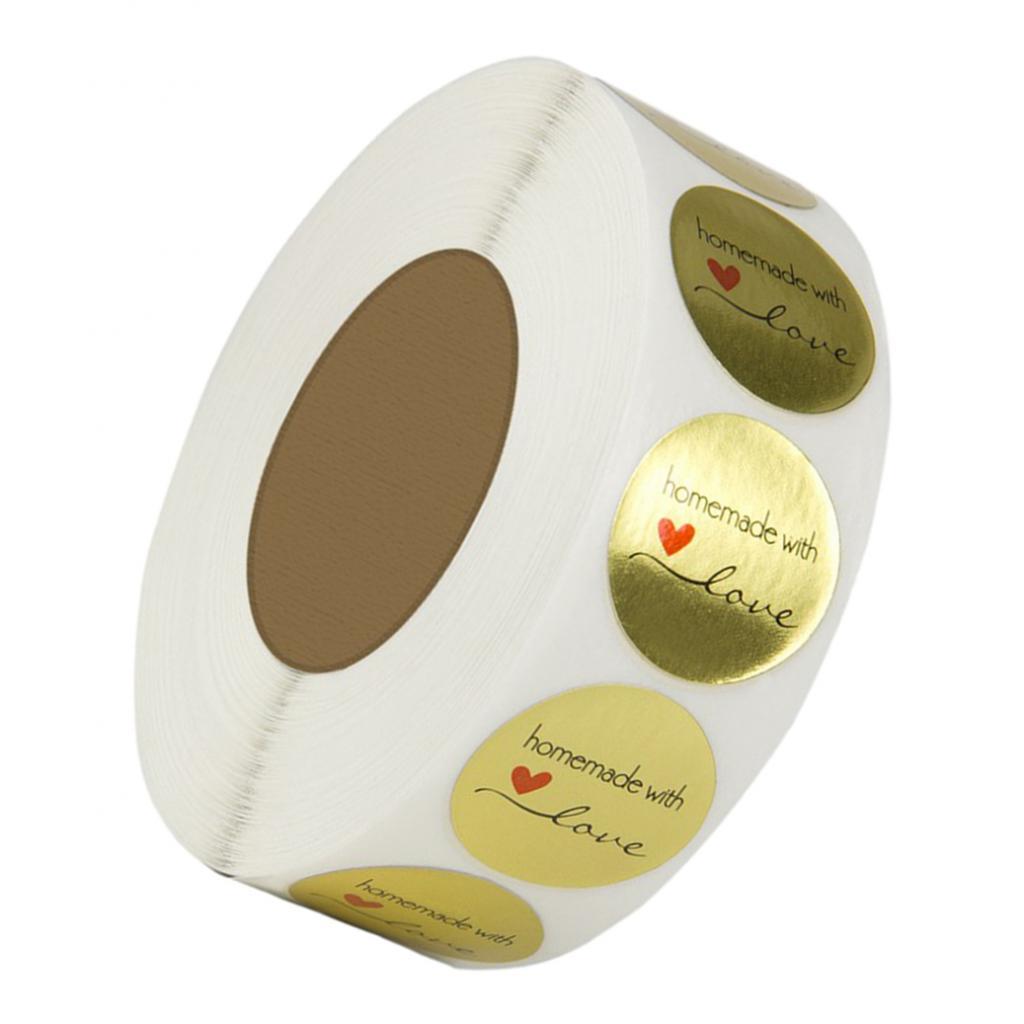 4x500Labels Paper Stickers Food Wrapping Seal Labels Wedding Shower Packaging