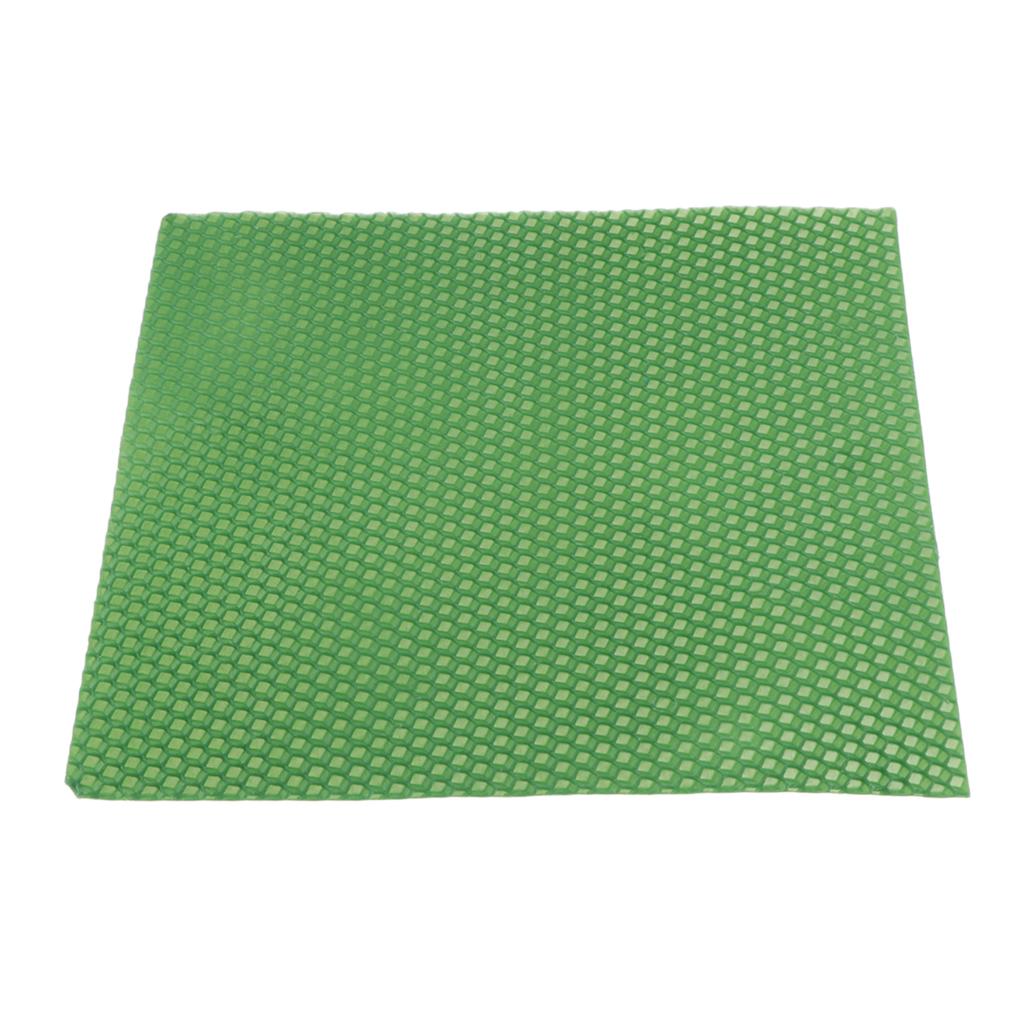 3x20x20cm honeycomb beeswax slice pieces for pillar candle taper DIY  green