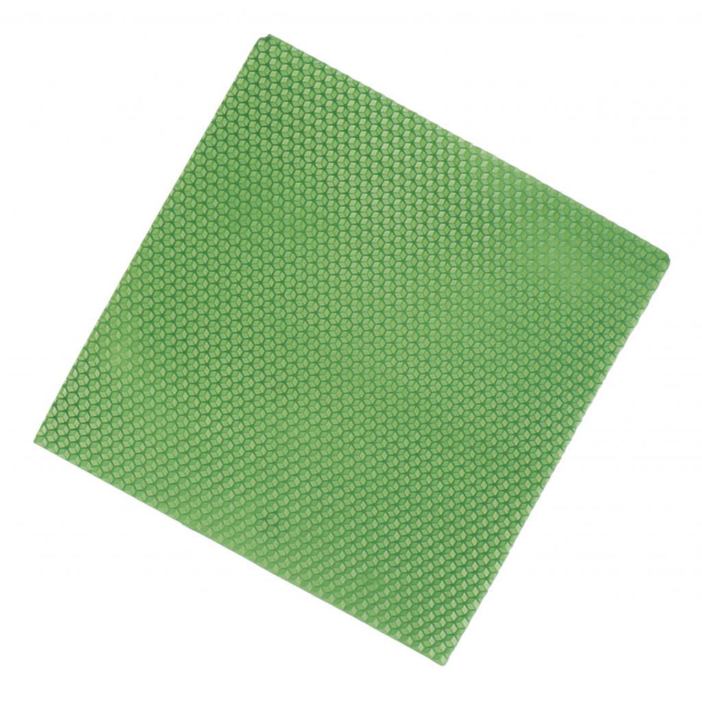 2x20x20cm honeycomb beeswax slice pieces for pillar candle taper DIY  green