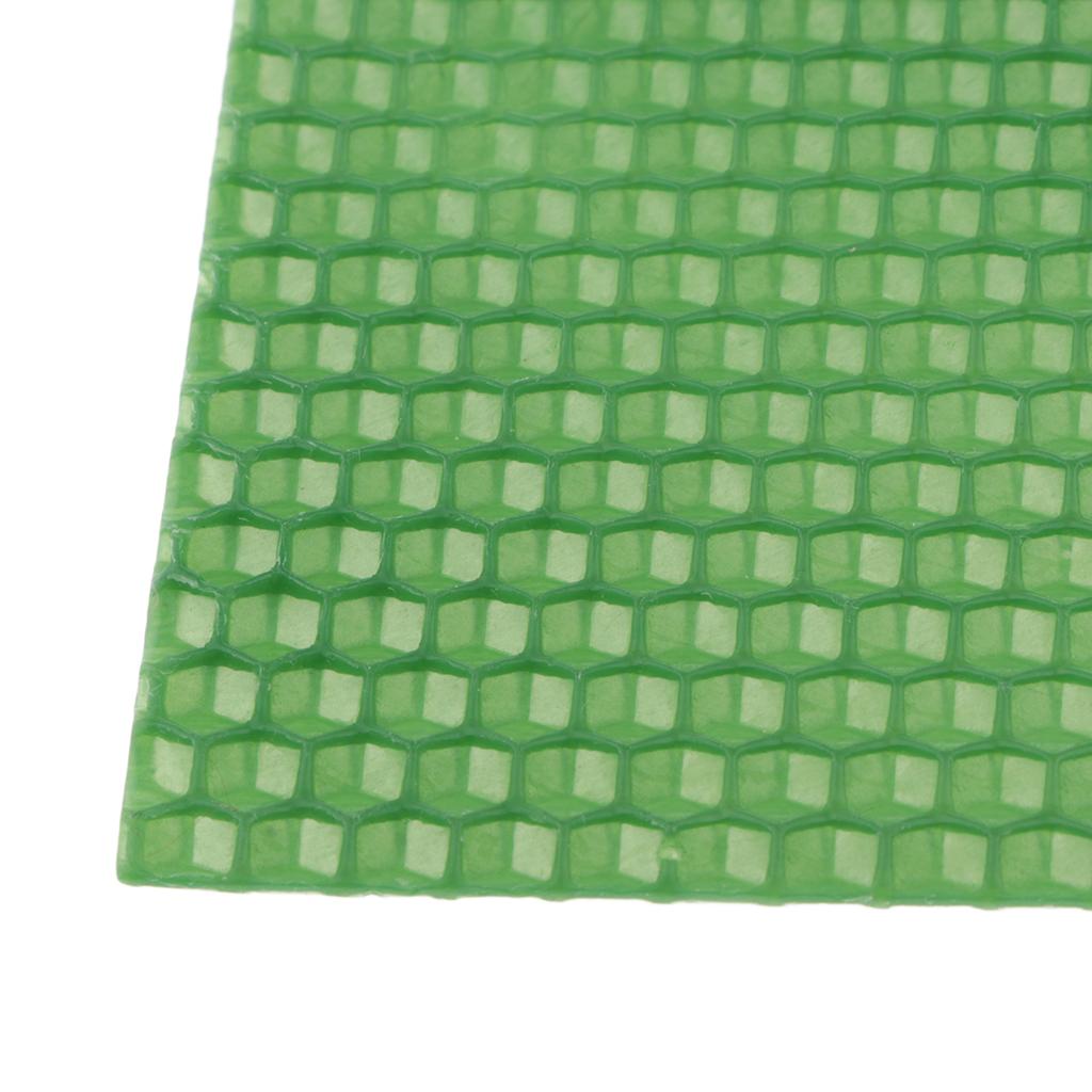 3x20x20cm honeycomb beeswax slice pieces for pillar candle taper DIY  green