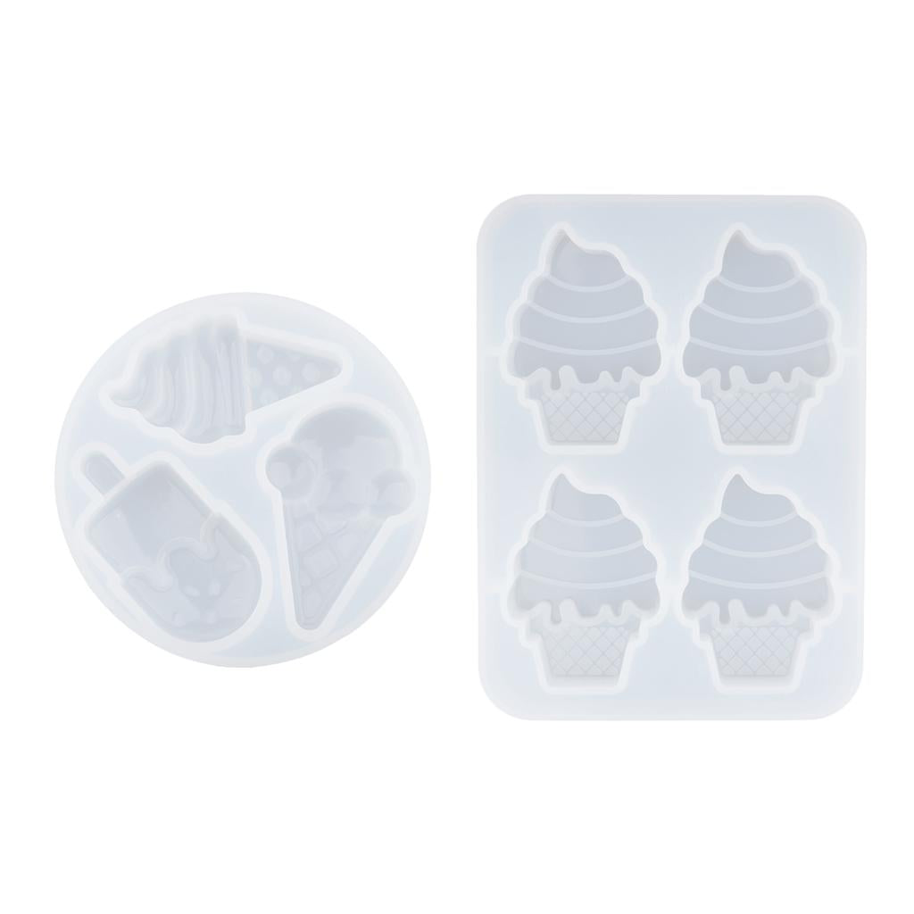 4x1 set 3pcs /4pcs silicone ice cream mold DIY epoxy resin mould  4pcs Rectangle