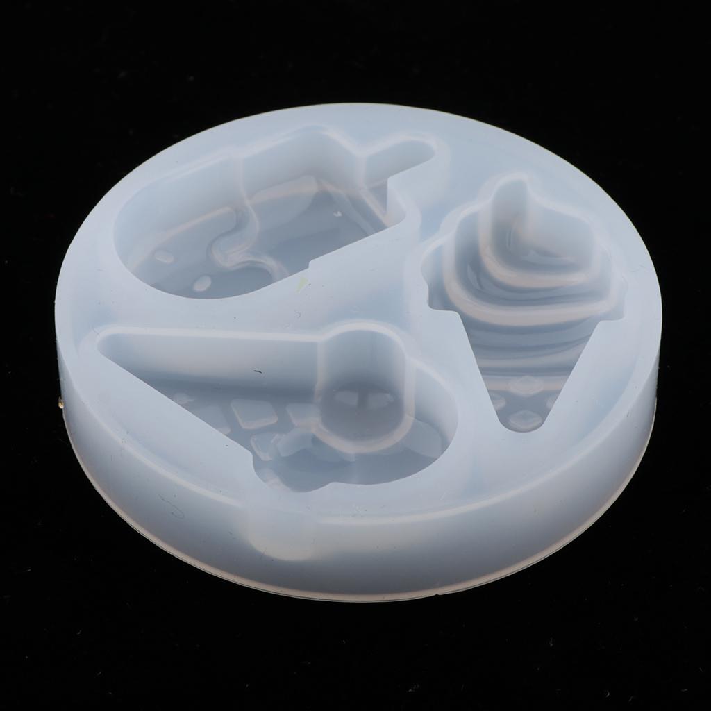 4x1 set 3pcs /4pcs silicone ice cream mold DIY epoxy resin mould  4pcs Rectangle