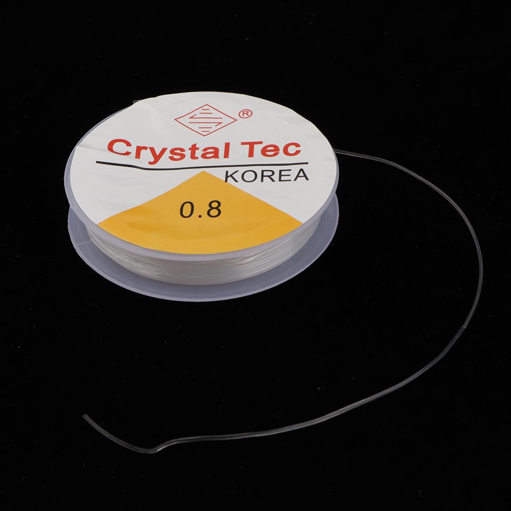3x10 Rolls Clear Elastic Beading Stretch Thread for Jewelry Making 0.8mm