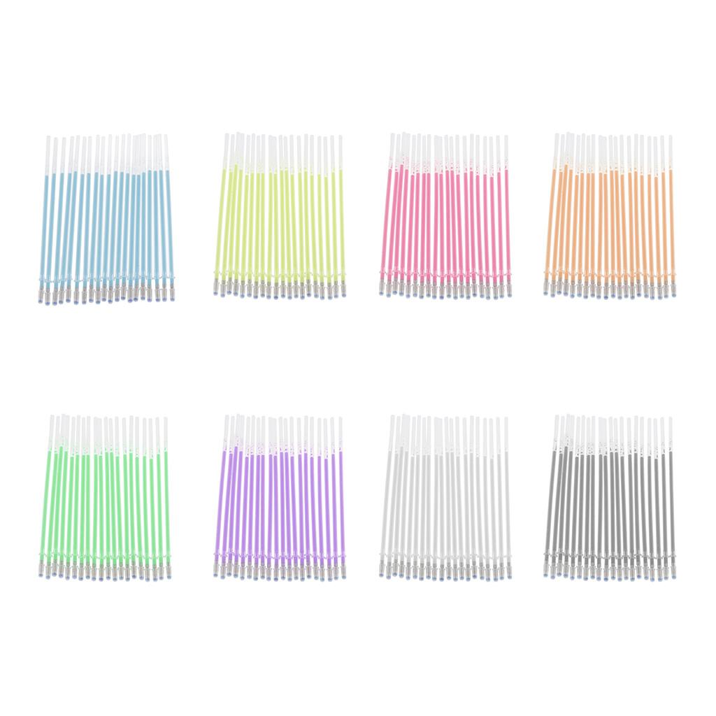 2x20 Pieces 1mm Colorful  Ink Gel Pen Refills for Drawing Blue
