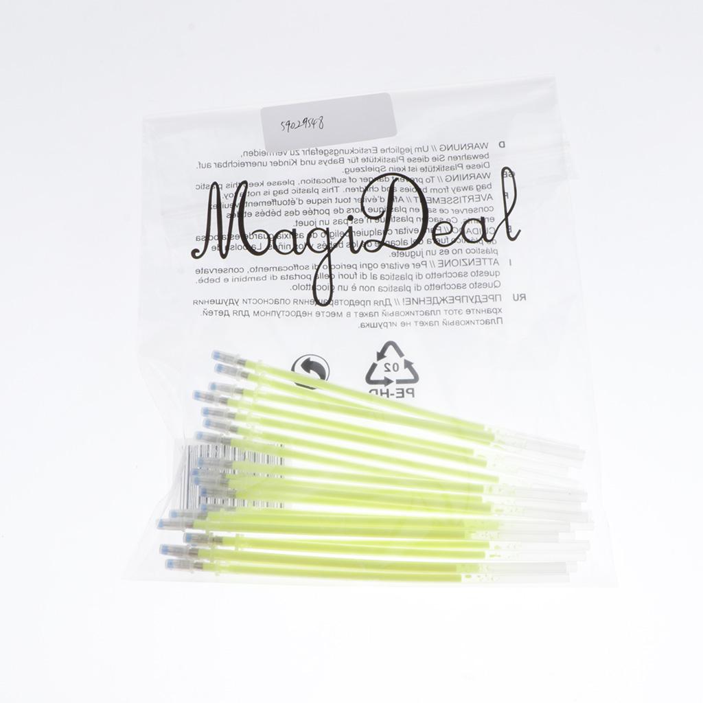 3x20 Pieces 1mm Colorful  Ink Gel Pen Refills for Drawing Yellow