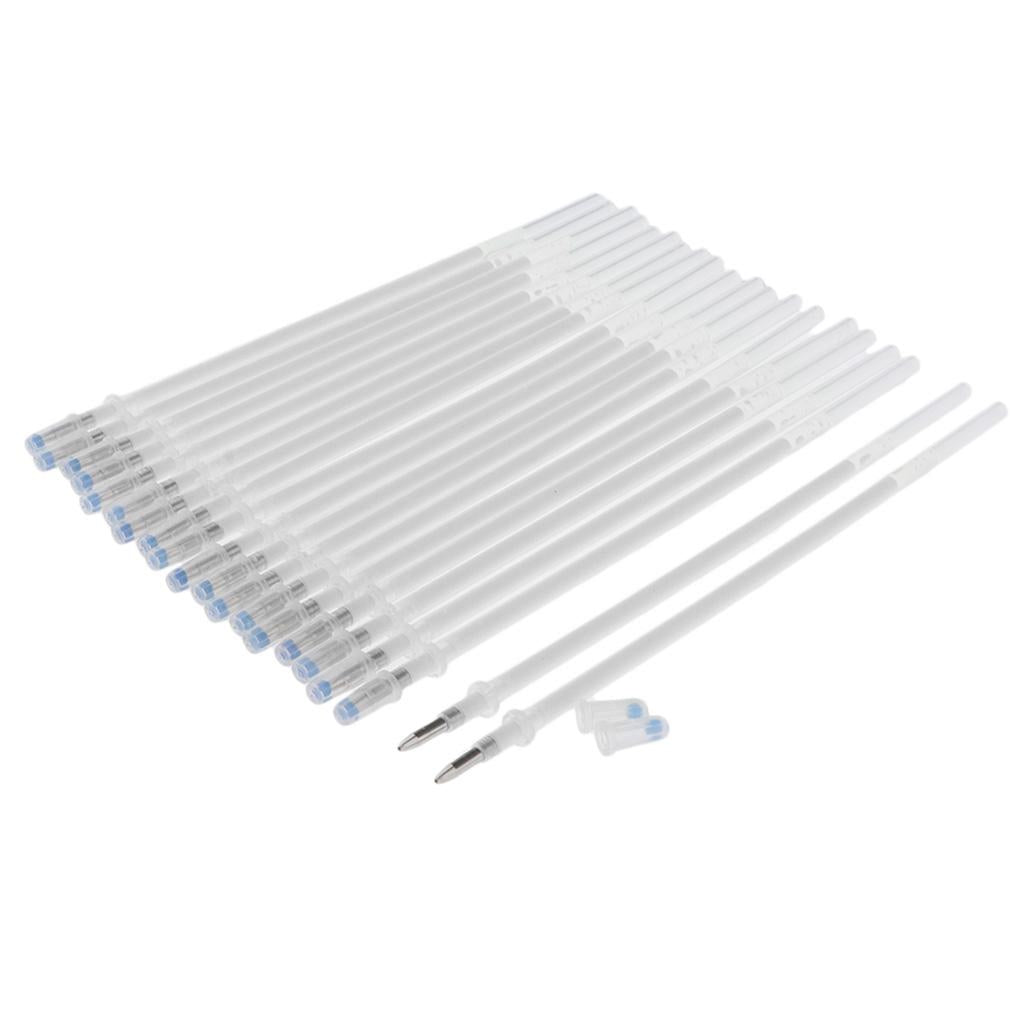 2x20 Pieces 1mm Colorful  Ink Gel Pen Refills for Drawing White