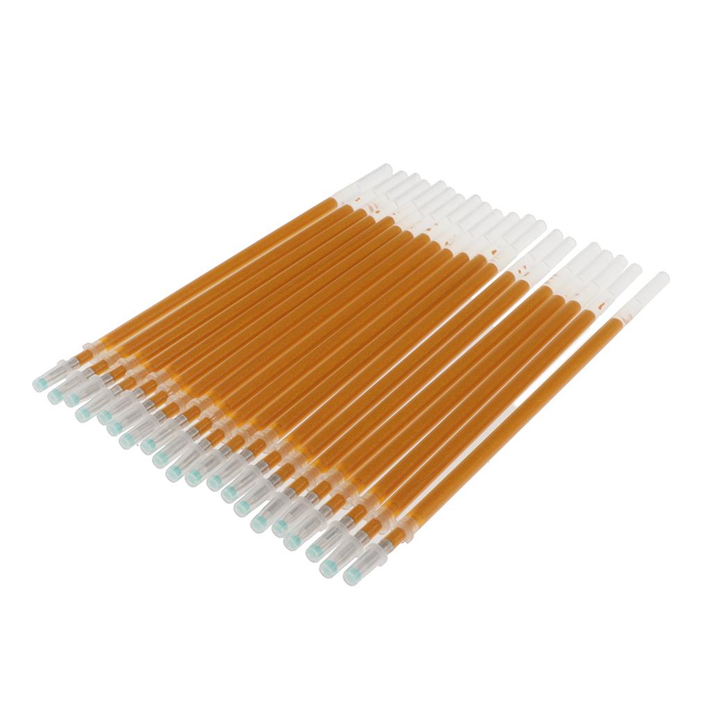 2x20 Pieces 0.7mm Gold Glitter Ink Gel Pen Refills Light Gold