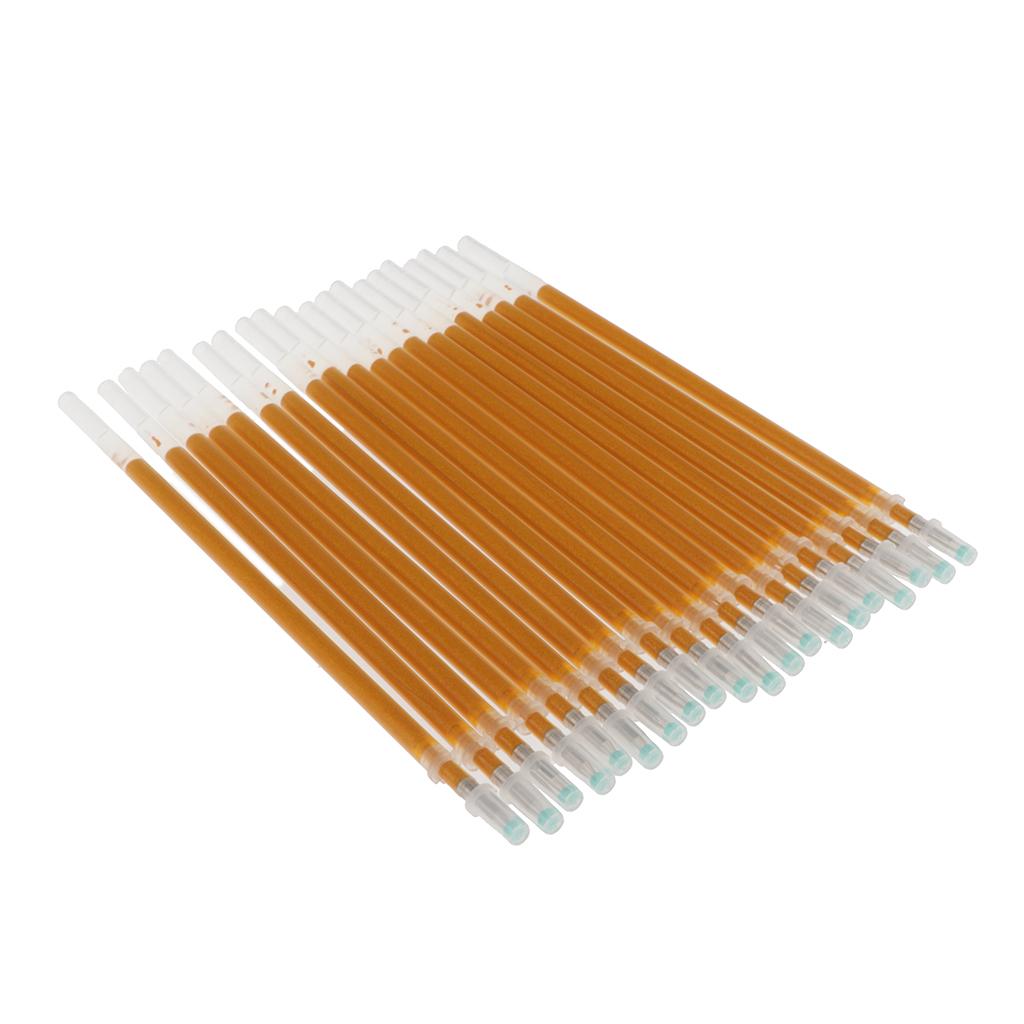2x20 Pieces 0.7mm Gold Glitter Ink Gel Pen Refills Light Gold